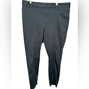 LOFT Blue Flat Front Chino Pants 14